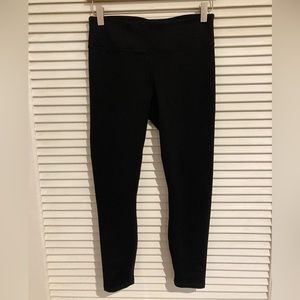Fabletics Powerhold High-Waisted 7/8 Leggings Black Size Small